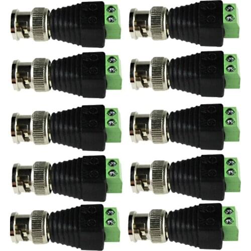 5PCS BNC Connectors for AHD Camera CVI Camera TVI Camera CCTV Camera Coaxial/Cat5/Cat6 Cables Factory Wholesale Connectors