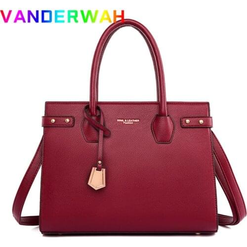 Fashion Simple Ladies Top-handle Bag Luxury Designer Casual Totes High Quality Pu Leather Shoulder Crossbody Bags for Women 2021