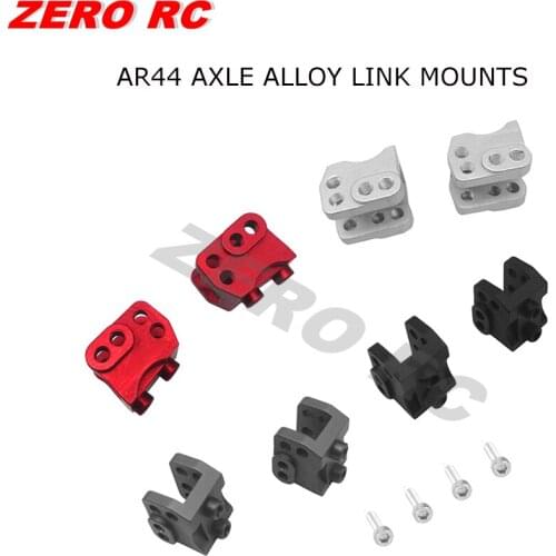 2PCS CNC ALUMINUM FRONT REAR AR44 AXLE LOWER SHOCK LINKAGE LINK MOUNT FOR RC 1/10 ROCK CAR AXIAL SCX10-II 90046 90047