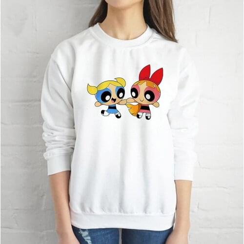 Powerpuff Sweatshirt Best Friend Aesthetic Hoodie White The Comfy Harajuku Spain Streetwear Sport Top For Girl Birthday Gift