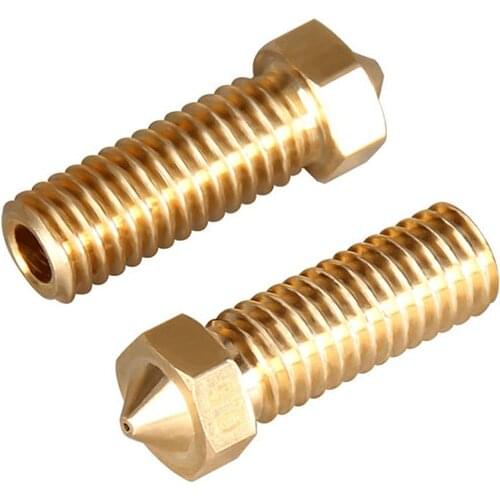 2pc trianglelab T- Volcano Plated Copper Nozzle Durable non-stick high performance M6 Thread for 3D printers E3D Volcano hotend