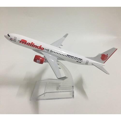 JASON TUTU 16cm Malindo Boeing 737 plane model airplane model aircraft model diecast metal airplanes model 1:400 Plane toy gift