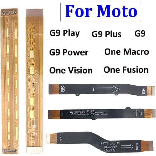 New Original Main Motherboard Flex Cable Replacement parts For Moto G50 G 5G G9 Power Play Plus One Macro Fusion