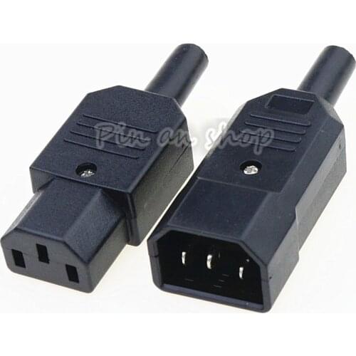 New Wholesale Price Black IEC 320 C13 Female Plug Rewirable Power Connector 3pin Socket 10A /250V