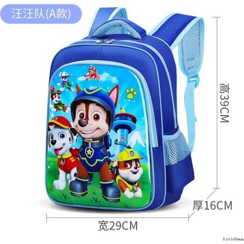 2021 NEW Paw Patrol Cartoon Backpack for Baby Boys Girls Children Lovely Schoolbag Kindergarten Schoolbag Kids Birthday Gift