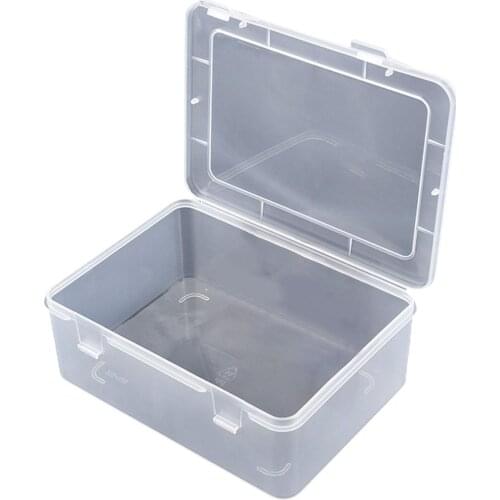 Environmental Protection Mask Plastic Box Durable Rectangle Transparent Large Capacity Plastic Storage Organizer With Lid