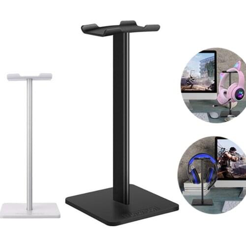 Wireless Headphone Stand Aluminum Support Headset Stand Rod ABS Soft Headrest Solid Base for Bluetooth Headsets, Gaming Headsets