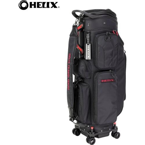 Helix durable oem logo travel golf bag with wheels with shoulder strap travelling bags ladies and men