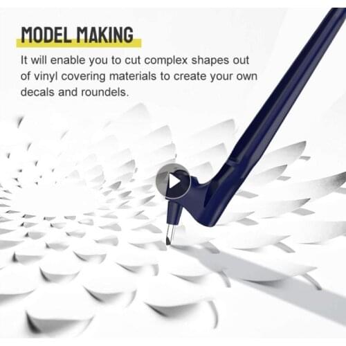 Stainless Steel Craft Cutting Tools Knives Rotating Blade 360-degree Safety Cutter Art Cutting Tool Gyro Knife Accessories