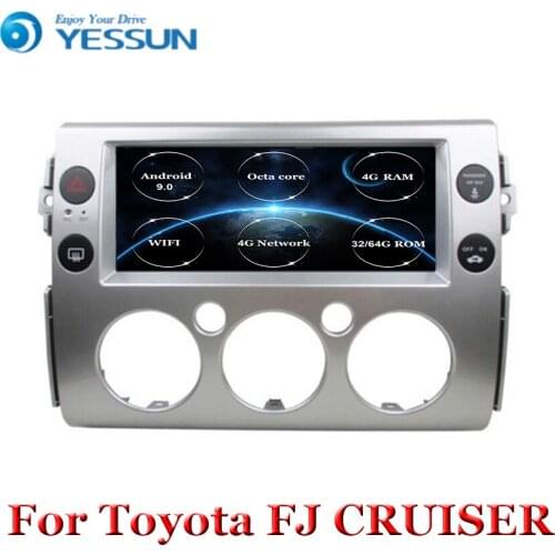 Touchscreen GPS Head Unit Multimedia Player For Toyota FJ CRUISER 2007 2008 2009-2018 Android 9 10.25 inch Car Radio