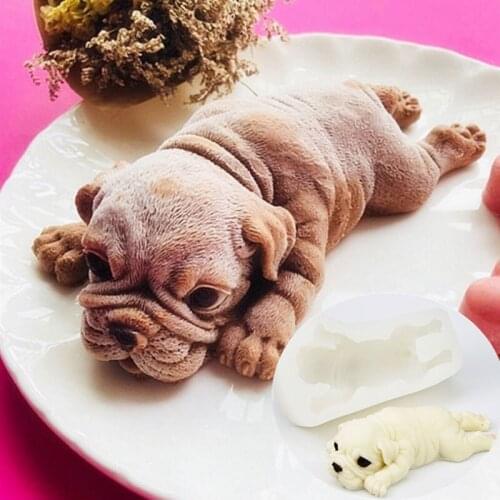 3D Shar Pei Dog Silicone Mold Fondant Mould Cake Decorating Tools Chocolate, Gumpaste, Sugarcraft, Kitchen Gadgets