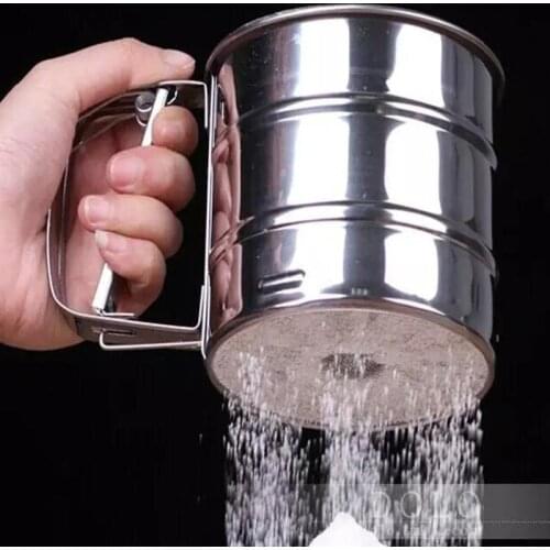 Sieve Cup Powder Flour Sieve Cup Powder Mesh Knife Cake Baking Tools Pastry Tools for Cakes Decorating Pastry Bakeware