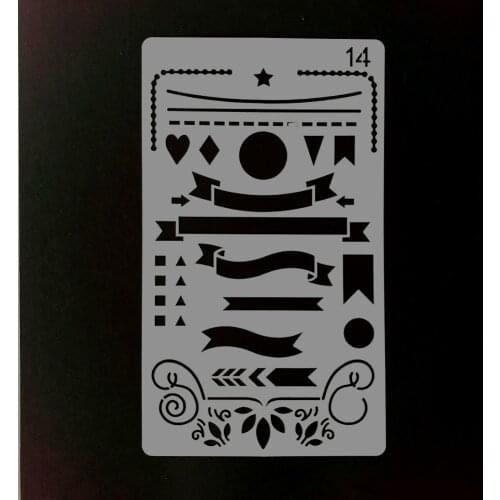 Layering Stencils Scrapbook Ferramenta De Corte Handbook Painting Template Production Mold Accounting Diy Manual Hollowing Out