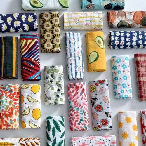 145cmx50cm Pure Cotton Bubble Cotton Silk Printing Fabric Thin Style Cotton Linen Dress Pants DIY Home Apparel Sewing Fabric