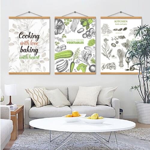 SPLSPL Nordic Style Kids Room Decor Kitchen Canvas Painting Vegetable Posters and Prints Pop A4 Art Wall Picture for Restaurant