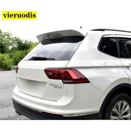 For Volkswagen Tiguan L 2017-2019 R Line Style Spoiler ABS Material Car Accessories Rear Wing Primer Color Rear Spoiler