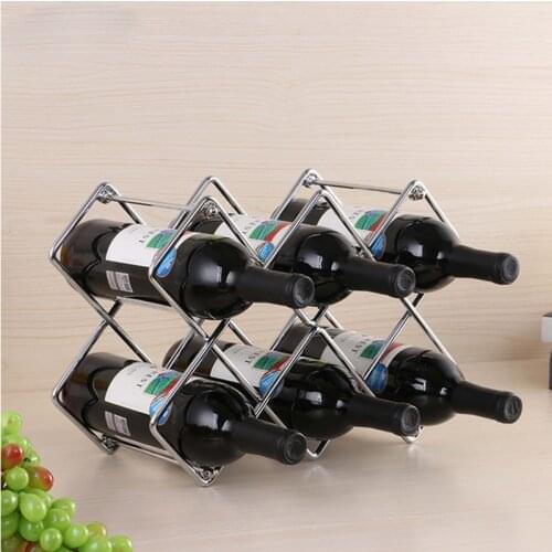 Wrought iron Red Wine Rack Decorative Shelves Holder Mount Bar Display Shelf Detachable assemblyWine Rack Alcohol Drink Bottle H