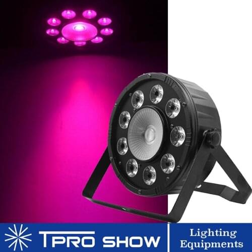 Slim DJ Light LED Wash Beam Cob Rgb Par DMX Light 9+30W LED Party Lights Colors Changable Strobe For Disco Club DJ Wedding Decor