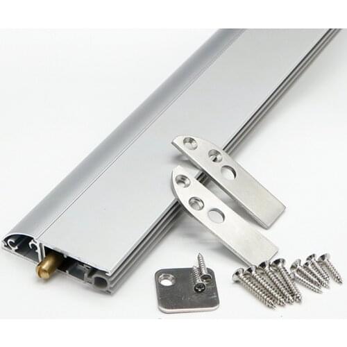 Aluminum alloy open door bottom sealing strip automatic lifting sound insulation strip without slotting