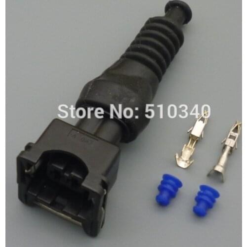 1 set Injector plug sensor female 2 pin connector with waterproof sensor terminals connector terminals