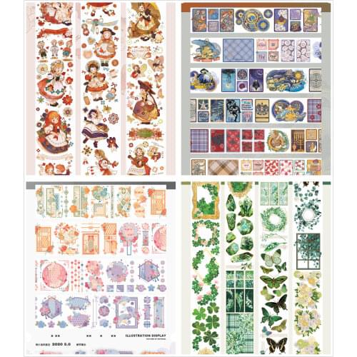 1Loop Cute Girl Washi Tape Sample Butterfly Sweetheart