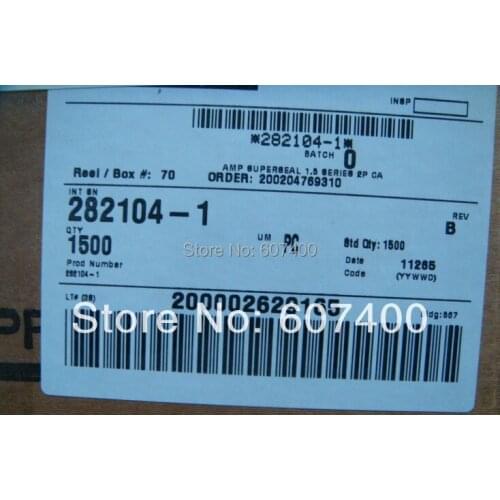 282104-1 CONN TAB HOUSING 2POS BLACK car connectors housings terminals 100% new and original parts