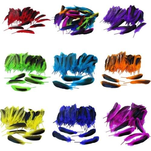 50 Pieces Natural Duck Feather for Millinery DIY Art Craft Home Decoration 135mm