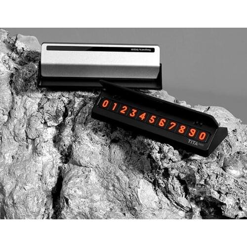 Car Temporary Parking Card Night Phone Number Card Universal Hidden Auto Mobile Temporary Stop Sign