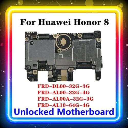 For Huawei Honor 8 Motherboard FRD-DL00 FRD-AL00 FRD-AL00A FRD-AL10 FRD-L09 Original Clean Full Chips Mainboard EMUI Android OS