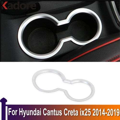 For Hyundai Cantus Creta ix25 2014-2019 Water Cup Bottle Frame Holder Organizer Car Interior Glass Shelf Container Accessories