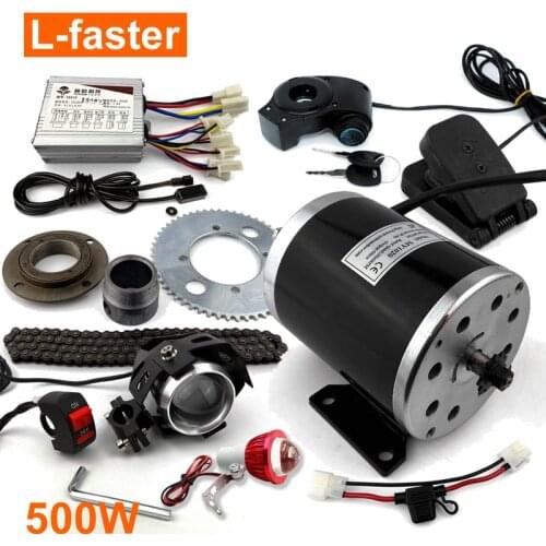 500W Electric Motor MY1020 For 4 Wheels Electric Child Gokart Chain Drive Speed Control By Foot Pedal Accelerator