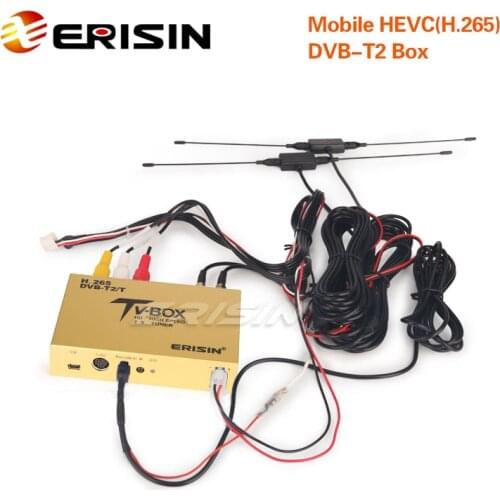 Erisin ES338-L Car Mobile Digitale HDTV DVB-T2 Receiver HEVC H.265 H.264 HDMI-compatible USB for ES81XX Series ES51XX Series