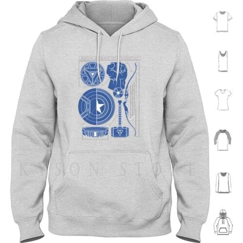 Some Assembly Required Hoodies Long Sleeve Burlybot Squad Up Avenge Vengeance Shield Agent Alliance