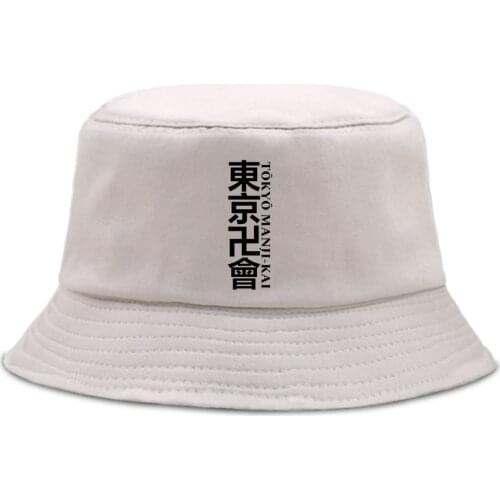 Tokyo Revengers Anime Prints Mens Cap Panama Hip Hop Japanese Manga Sunbonnet Bob Woman Casual Fedoras Bucket Fishing Hats