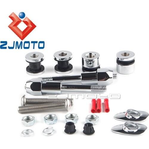 Motorcycle Docking Hardware Kit For Harley Dyna Fat Bob Street Wide Glide FXD FXDC FXDL FXDX Sissy Bar Solo Rack Mounting Bolt