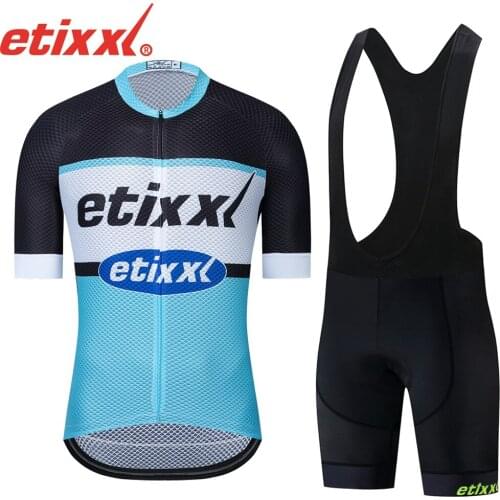 ETIXXL Pro Cycling Jerseys Set Summer Cycling Wear Mountain Bike Clothes Bicycle Clothing MTB Bike Clothing Cycling Suit