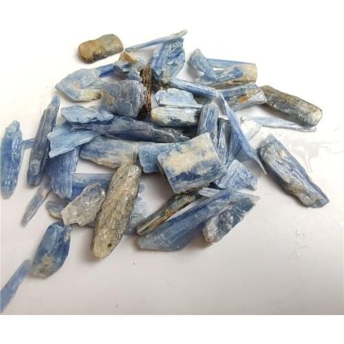 50g 100g Natural Kyanite Quartz Thin slice shape blue color Crystals Tumbled Gravel cyanite gemstone for Healing Crystals