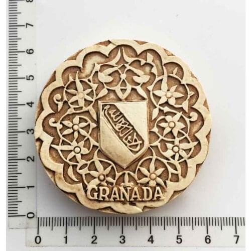 Granada World Heritage in Spain Alhambra Carved Tourist Souvenir Magnet Fridge Magnet