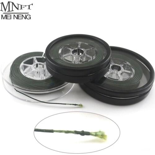MNFT 3 Spools Coated Hook Link 25Lbs 35Lbs for Carping Chod Hair Rig Tippet Leader Making Carp Fishing Line Non Twisting Tackle