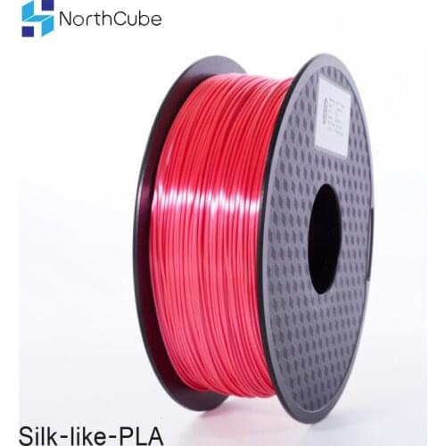 NorthCube 3D Printing Silk PLA Filament 3D Printer Filament 1.75mm 1KG Silk Like Series youth Red Color Filament