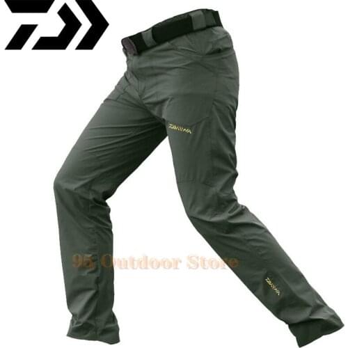 2021 New Daiwa Breathable Waterproof Fishing Pants Camouflage Hiking Hunting Camping Outdoor Wear Thin Spring Fishing Clothes