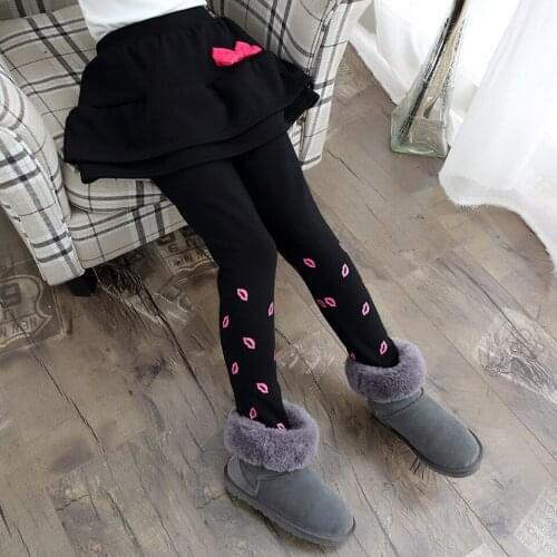 New Arrival Winter Retail Girl Leggings Girls Skirt-pants Cake Skirt Girls Warm Pants Kids Leggings Skirt-pants Cake Skirt
