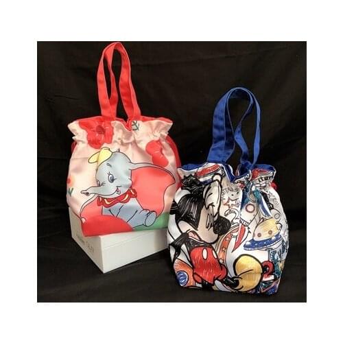 Disney Dumbo Mickey Sesame Street Anpanman Anime Figures Cartoon Product Cosplay Accessories Storage Lunch Bag Unisex Gift