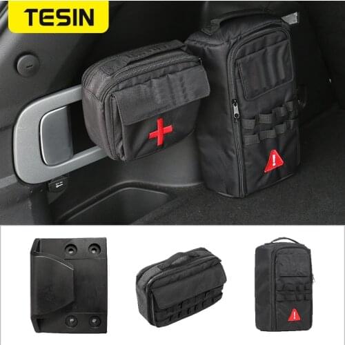 TESIN Outdoor Sports Travel Camping Home Tool Kit Storage Bags Organize For Jeep Wrangler JK JL TJ 1997-2021 Car Accessories