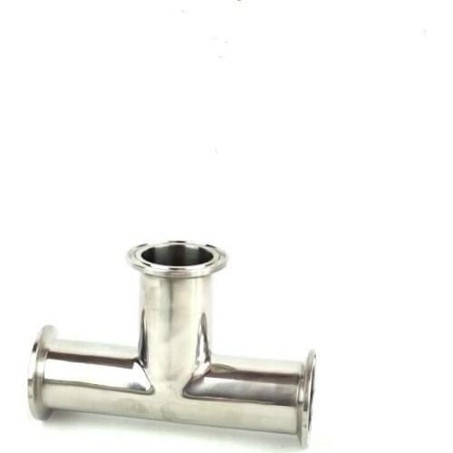 Stainless Steel S304 Sanitary 3 Way Tee Ferrule Tri Clamp