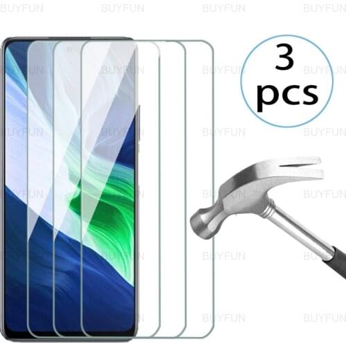 3pcs Screen Protector For Infinix Note 10 Pro 6.95'' front protective tempered glas for infinix note 10 8 7 note 8i safty glass