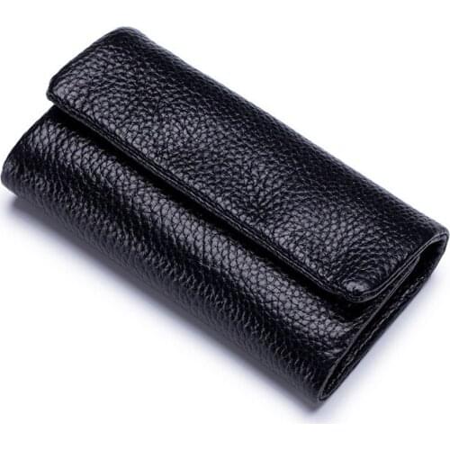 Woma Key Wallet Change Wallet Genuine Leather Bag Coin Purse Key Wallets Fashion Women Housekeeper Card Key Holders