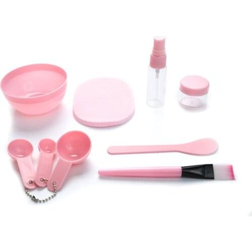 1 Set Of Diy Mask Mixed Facial Mask Brush Facial Care Mixed Set Beauty Tools Face Mixing Bowl Set