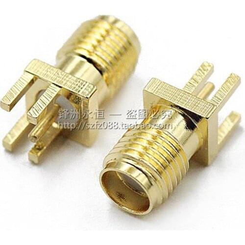 10pcs/lot SMA female connector SMA-KE PCB Mount Plug Straight Receptacle Solder Adapter Connector 1.6MM