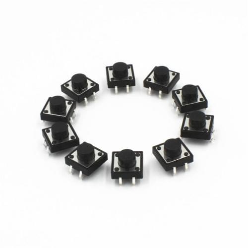 20pcs 4-pin DIP Tactile Push Button Switch Tact Switch 12X12X10mm NEW